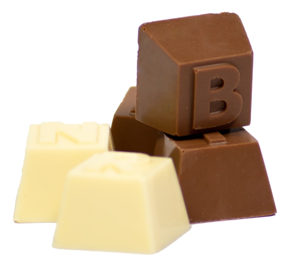Chocolatext piezas chocolate