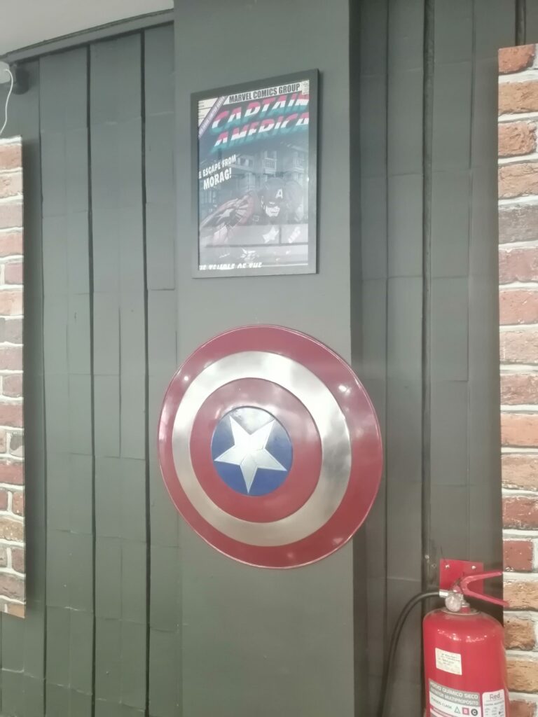Comic Burger restaurante Capitán América