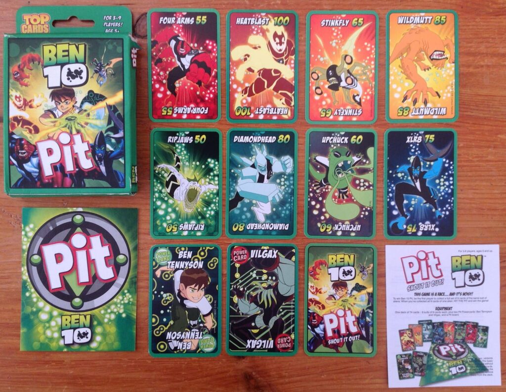 Pit Ben 10 juego de cartas juego de mesa