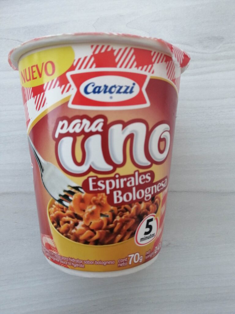Sopa instantánea carozzi