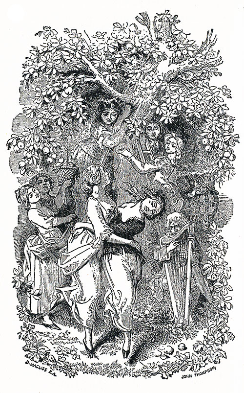 La Batalla de la Vida Charles Dickens ilustración Navidad